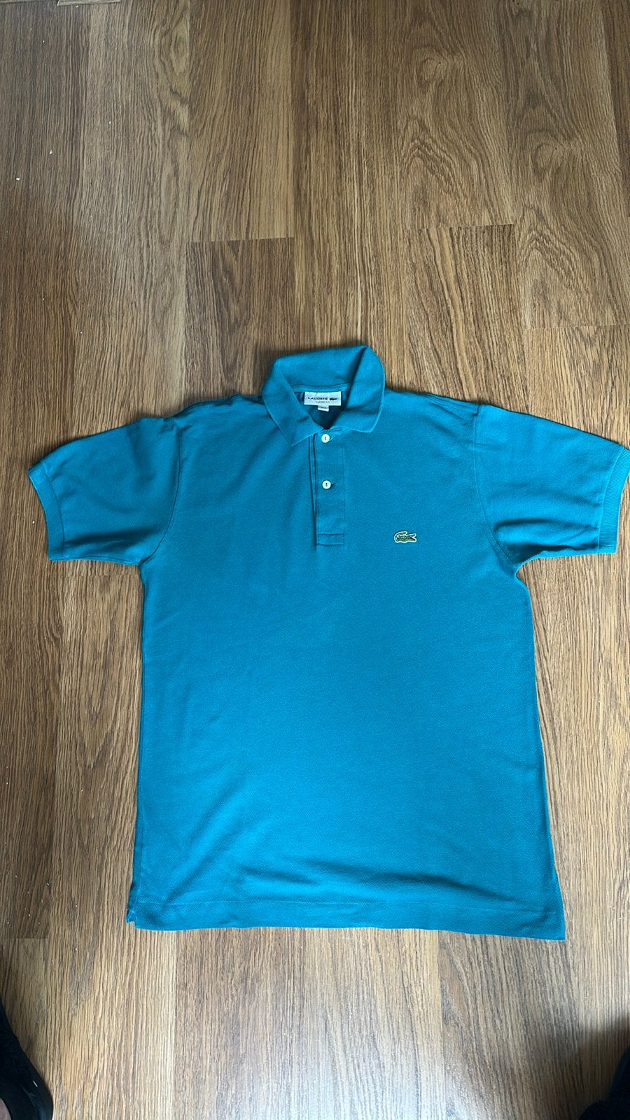 Lacoste Polo Shirt Maat S - Blauw/Groen, Ophalen of Verzenden, Gedragen, Maat 46 (S) of kleiner, Blauw