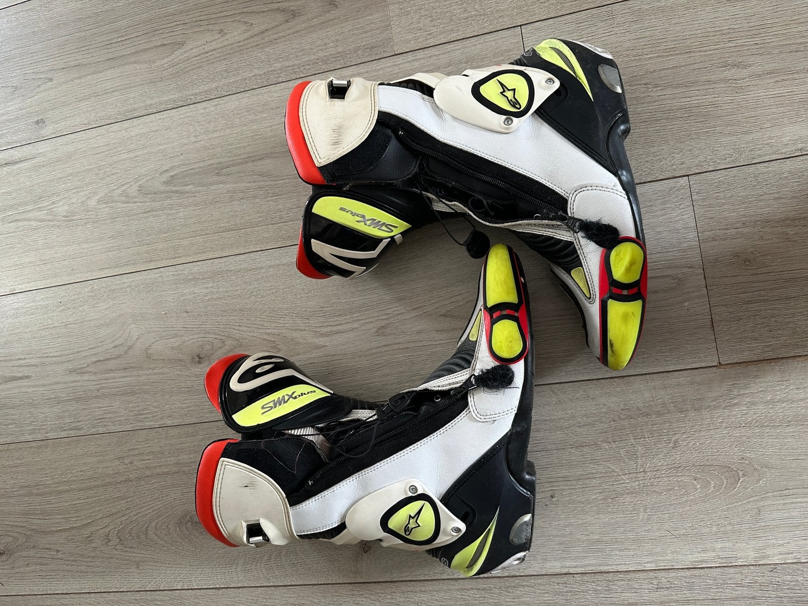Leren motorlaarzen alpinestars s-mx plus maat 45, Ophalen of Verzenden, Tweedehands, Heren, Laarzen