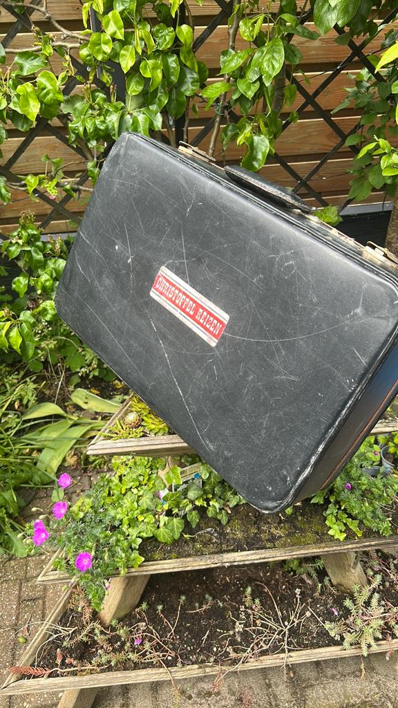 Te koop vintage reiskoffer, Muziek en Instrumenten, Ophalen, Gebruikt, Overige instrumenten