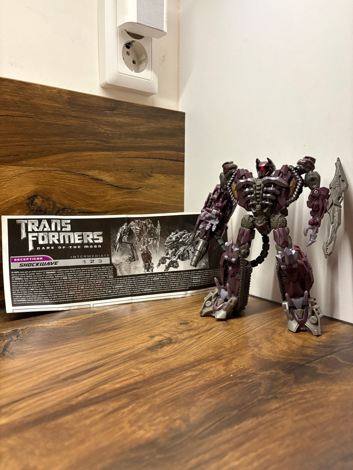 Transformers Dark of the Moon Shockwave figuur, Ophalen of Verzenden, Zo goed als nieuw, Decepticons