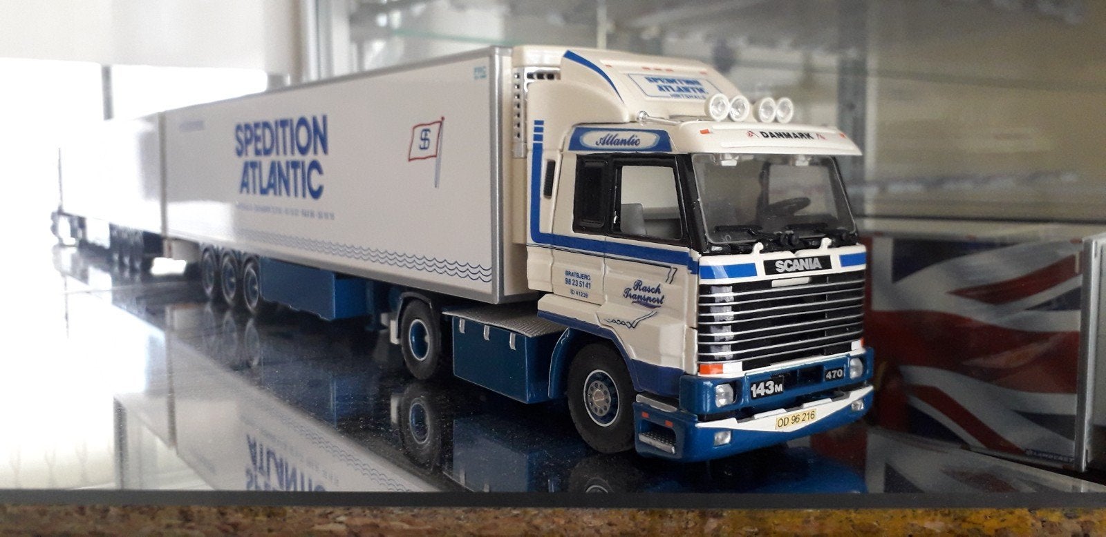 Code 3 Scania Streamline RASCH/SPEDITION ATLANTIC  Danmark, Ophalen of Verzenden, Gebruikt, Bus of Vrachtwagen, Tekno