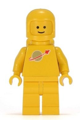 Lego Space Classic Space Minifig Geel SP007, Lego, Ophalen of Verzenden, Zo goed als nieuw, Compleet