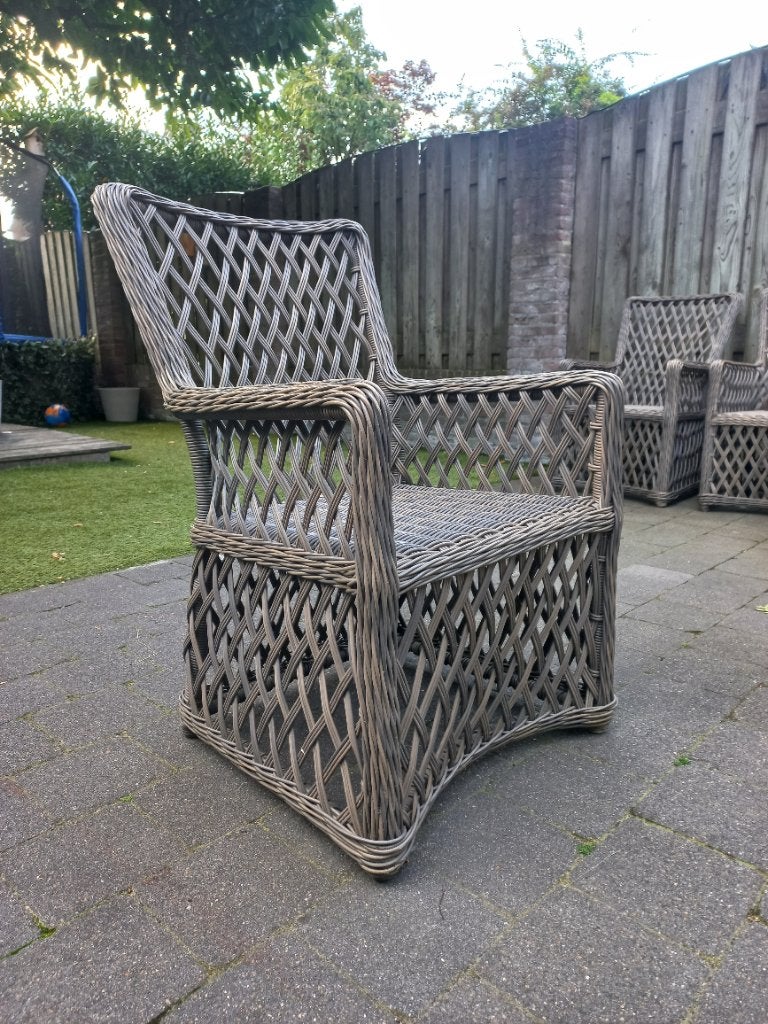 4 Tuinstoelen voor 50 euro, Tuin en Terras, Tuinstoelen, Ophalen, Gebruikt, Kunststof