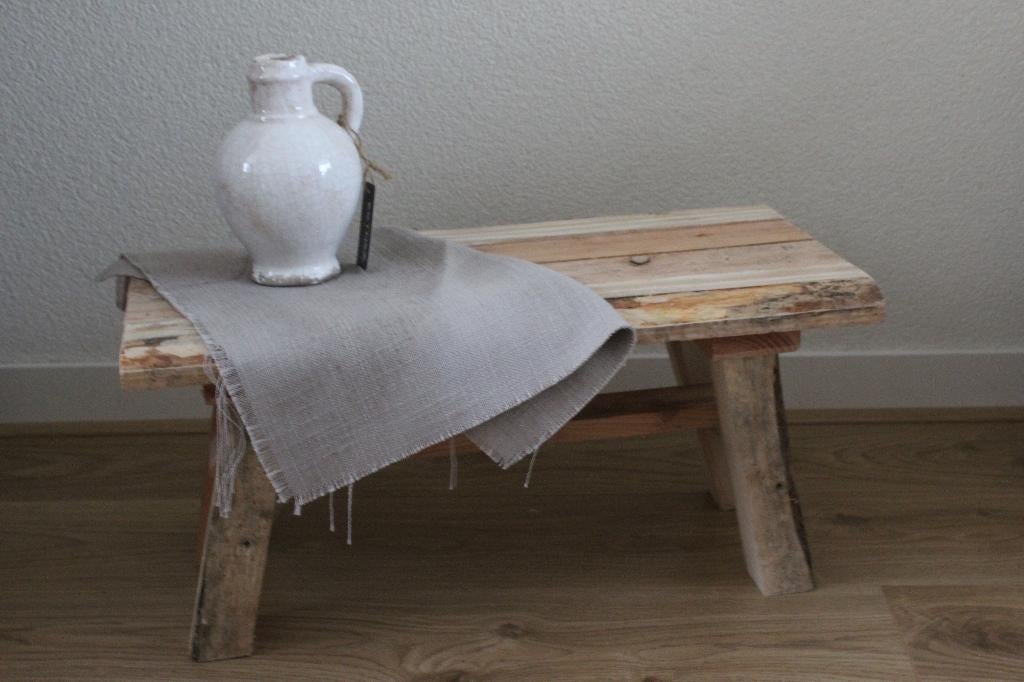 Houten krukje 50x24x24, Ophalen, Nieuw, Hout