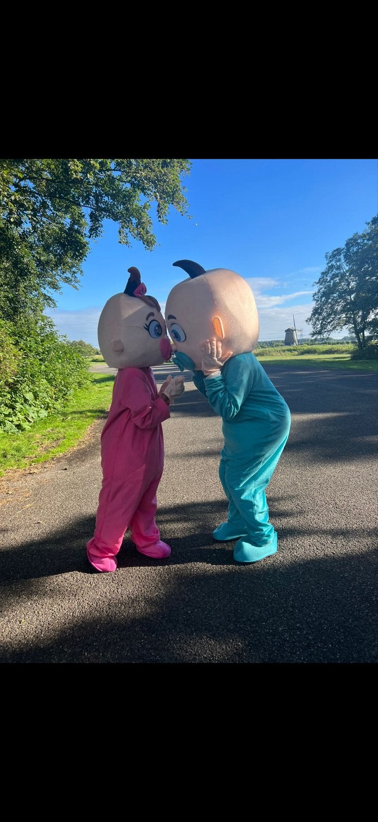 Baby mascotte pakken - Roze en Blauw, Roze, Overige thema's, Overige typen, Ophalen of Verzenden