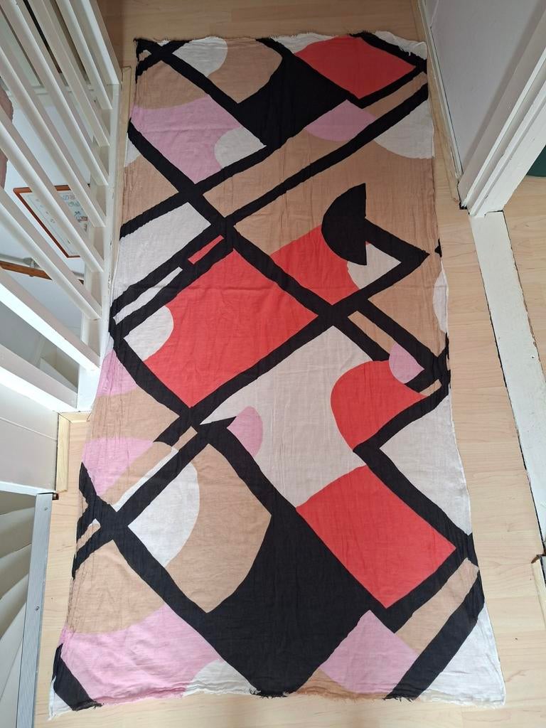 Katoenen sjaal met abstract patroon, Kleding | Dames, Overige Dameskleding, Gedragen, Ophalen of Verzenden