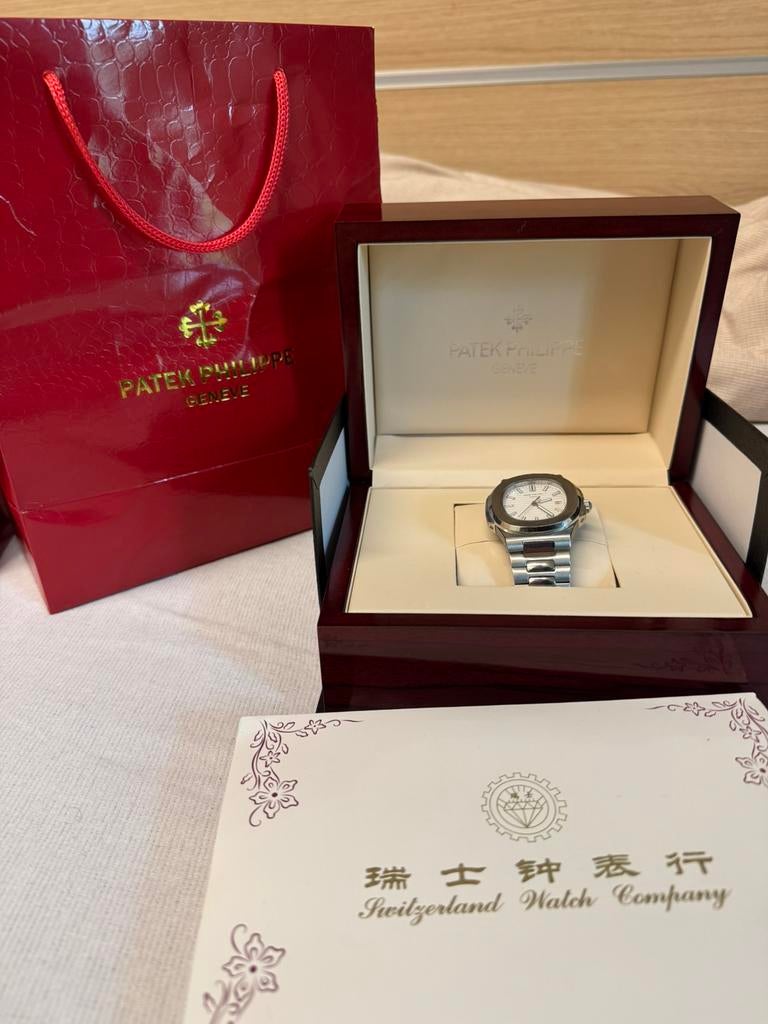 Patek phillipe, Sieraden, Tassen en Uiterlijk, Horloges | Heren, Ophalen of Verzenden, Zo goed als nieuw, Staal, Overige merken