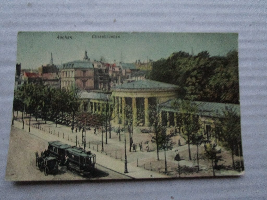 Ansichtkaart Aachen - Elisenbrunnen 1907 uitgave Tietz, Verzenden, Voor 1920, Gelopen, Duitsland