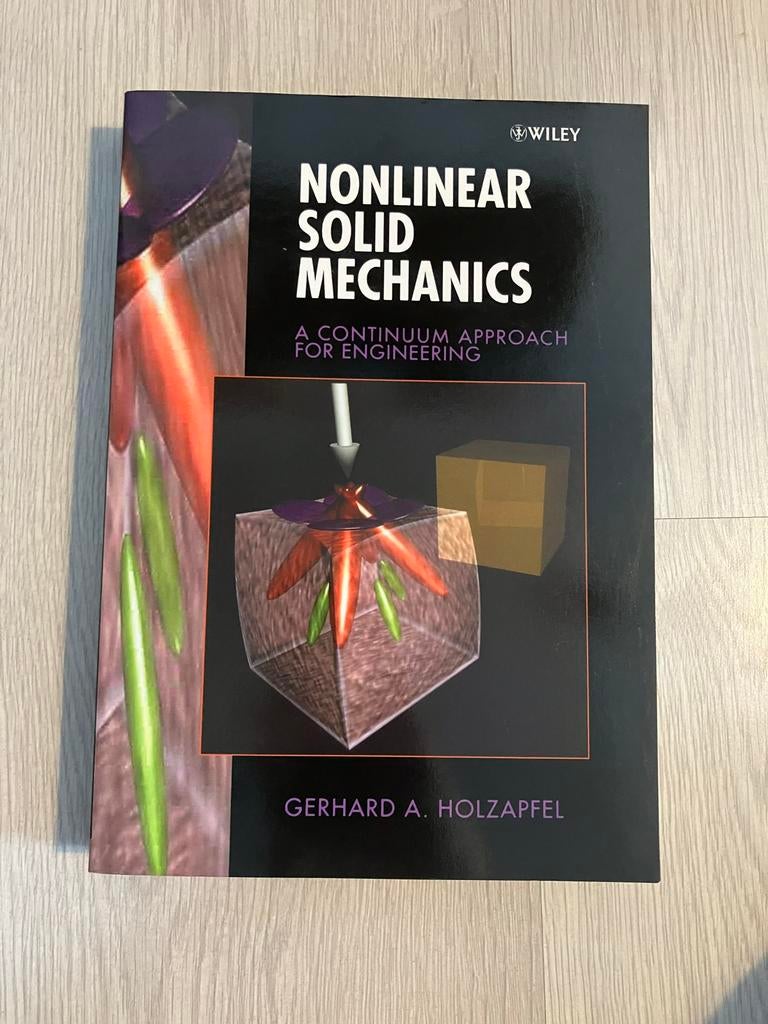 Nonlinear Solid Mechanics - Gerhard A. Holzapfel, Boeken, Techniek, Zo goed als nieuw, Werktuigbouwkunde, Ophalen