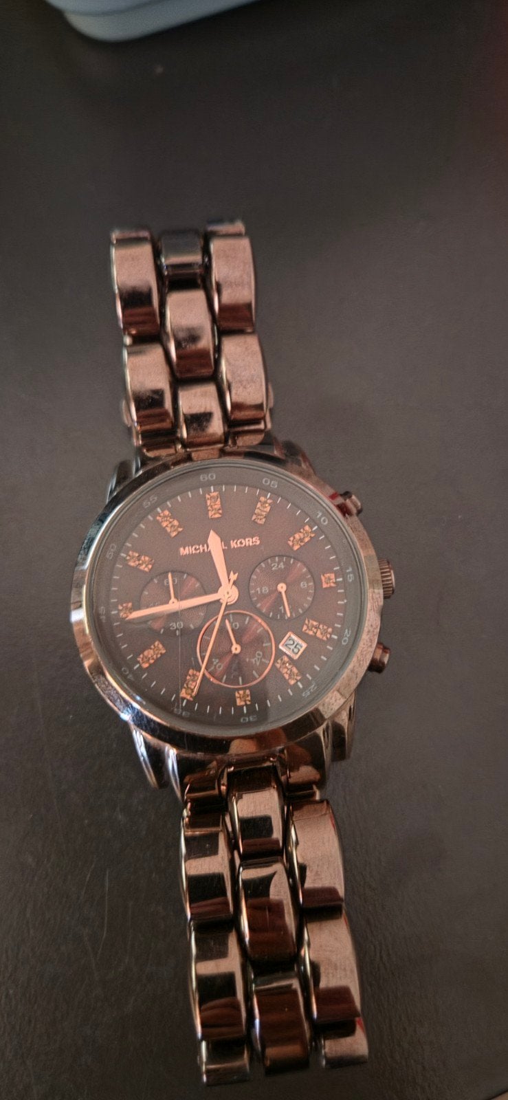 Michael Kors MK5607 Dameshorloge  Lichte kras, geen batterij, Overige merken, Staal, Gebruikt, Staal