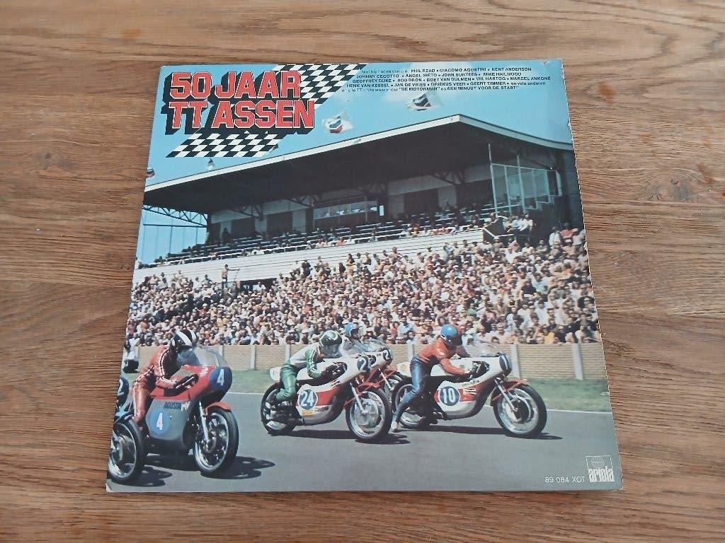 LP 50 Jaar TT Assen - Historische Motorrace Muziek, Ophalen, Gebruikt, Motoren