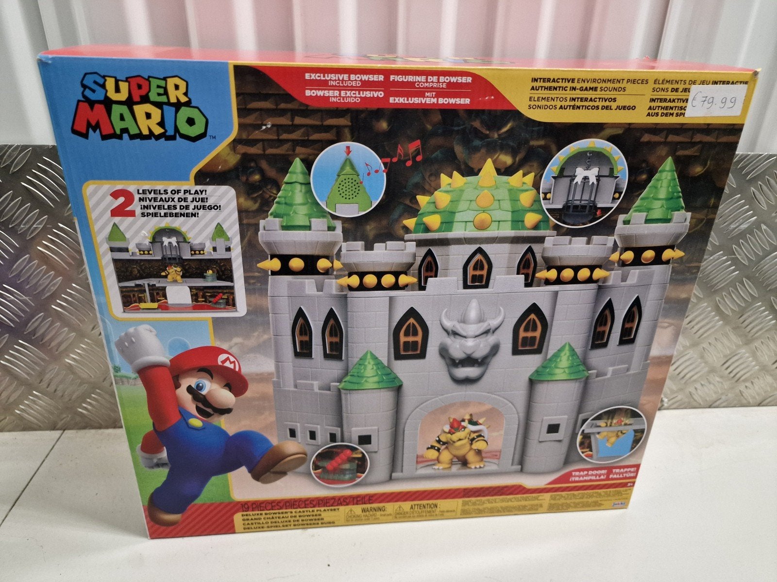 Super Mario Deluxe Bowser's Kasteel Speelset - Nieuw!, Ophalen of Verzenden, Nieuw, Jongen of Meisje