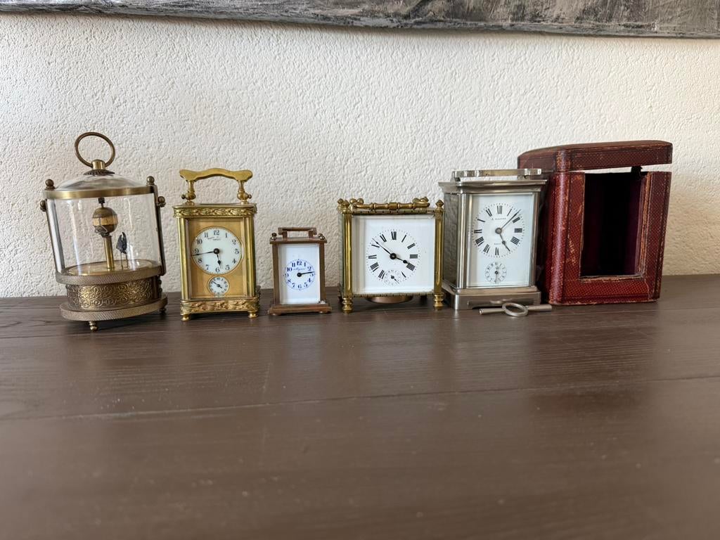 Reiswekker. Carriage klok . Koetsklok ., Antiek en Kunst, Antiek | Klokken, Ophalen of Verzenden