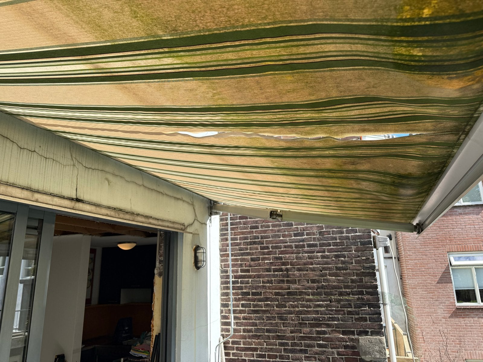 Zonnescherm knikarm 400x240 cm - Doek vervangen