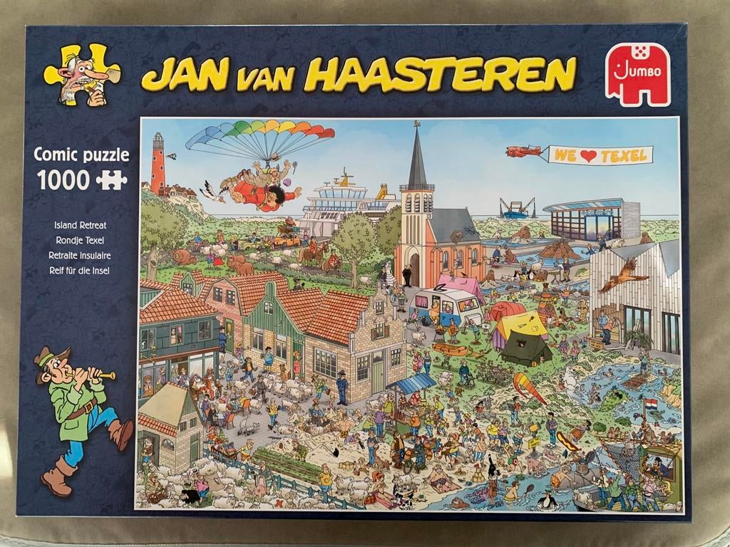 Jan van Haasteren puzzel 1000 stukjes - Rondje Texel, Ophalen of Verzenden, 500 t/m 1500 stukjes, Nieuw, Legpuzzel