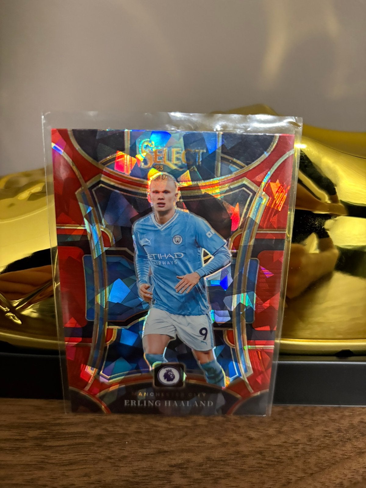 Haaland Panini Select Premier League 2023-24 Red Mezzanine., Verzenden, Zo goed als nieuw, Buitenlandse clubs, Poster, Plaatje of Sticker