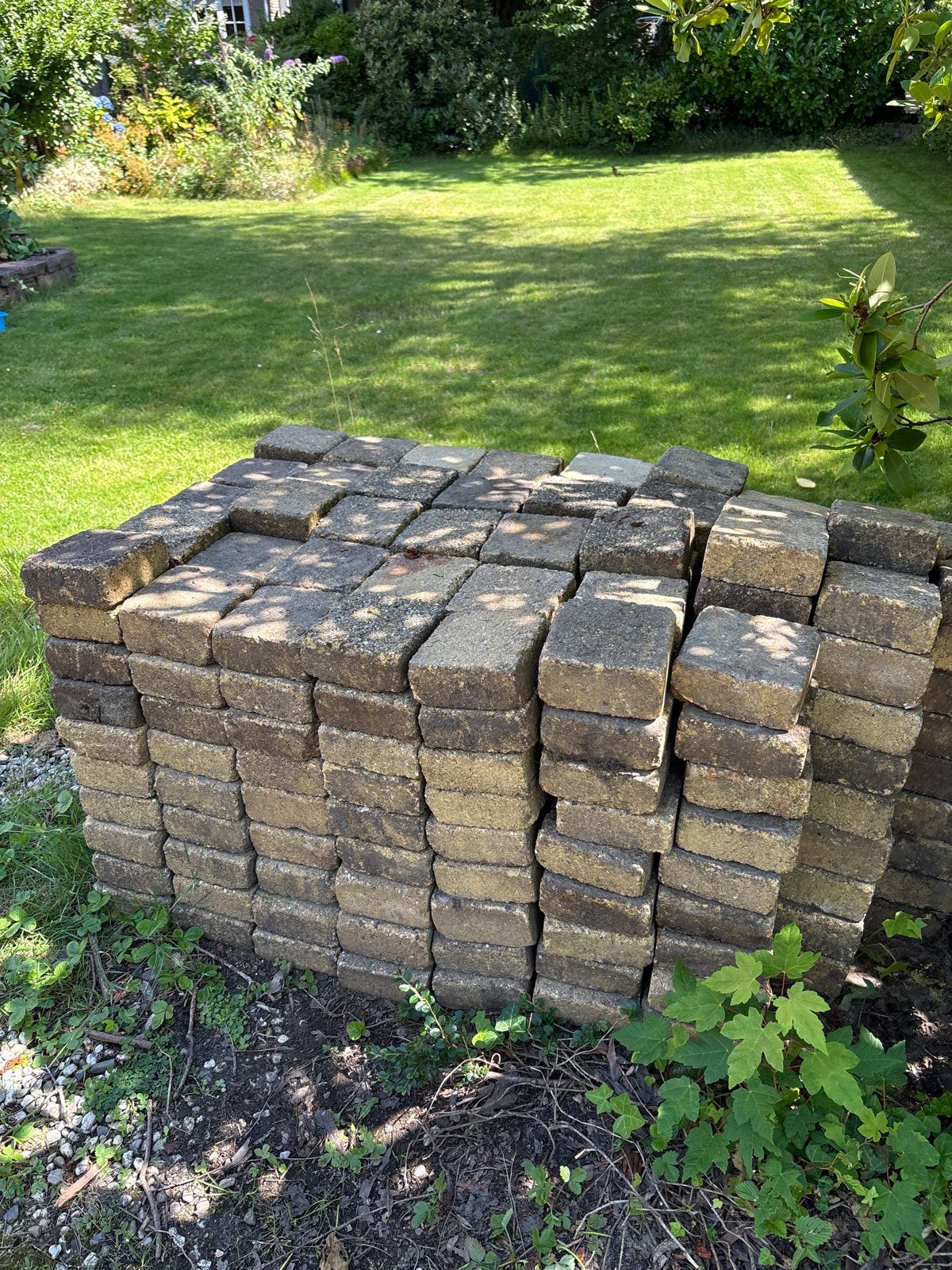 Gebruikte terrastegels 15x15 cm - meer dan 10m2, Tuin en Terras, Tegels en Klinkers, Ophalen, Gebruikt, 10 m² of meer, Beton