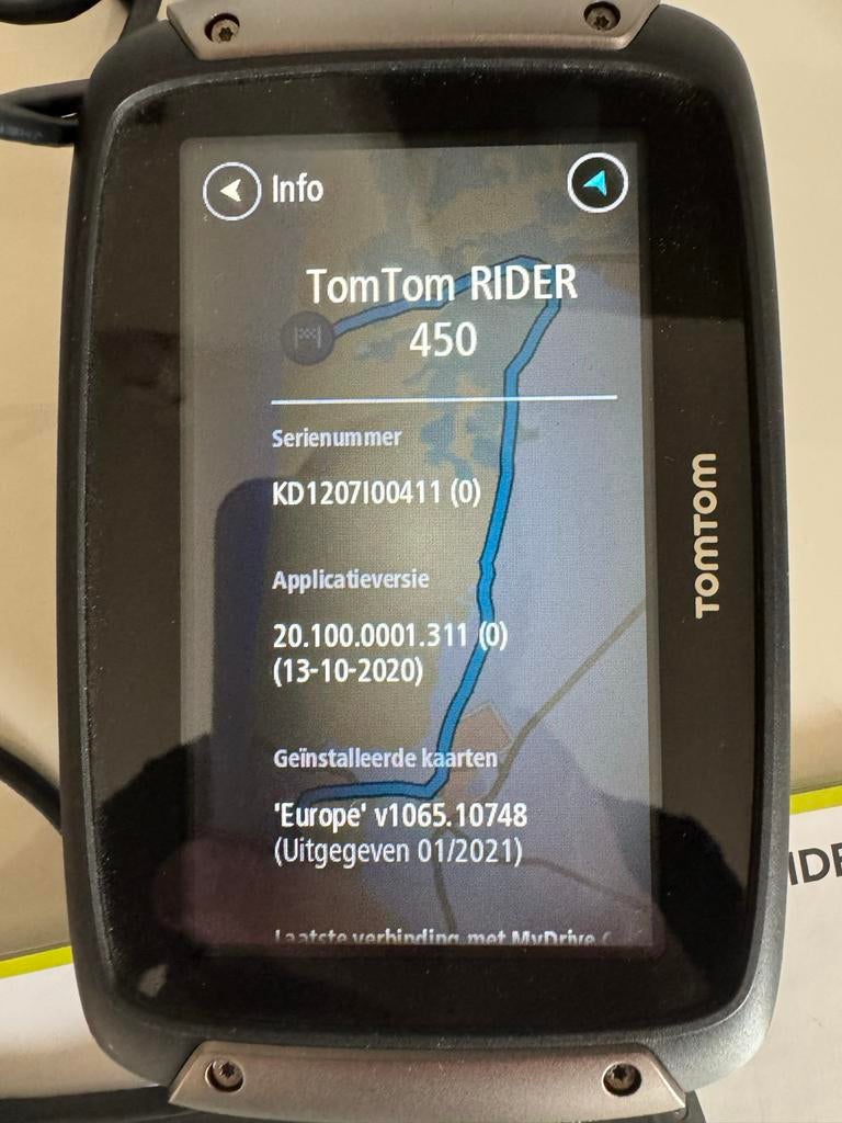 TomTom Rider 450 Motor Navigatie, Motoren, Accessoires | Navigatiesystemen, Zo goed als nieuw, Ophalen of Verzenden