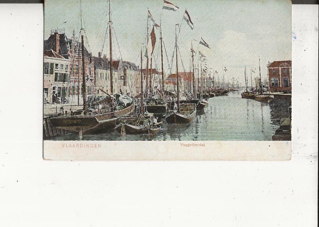 Vlaardingen Vlaggetjesdag 1905, Ophalen of Verzenden, Voor 1920, Ongelopen, Zuid-Holland