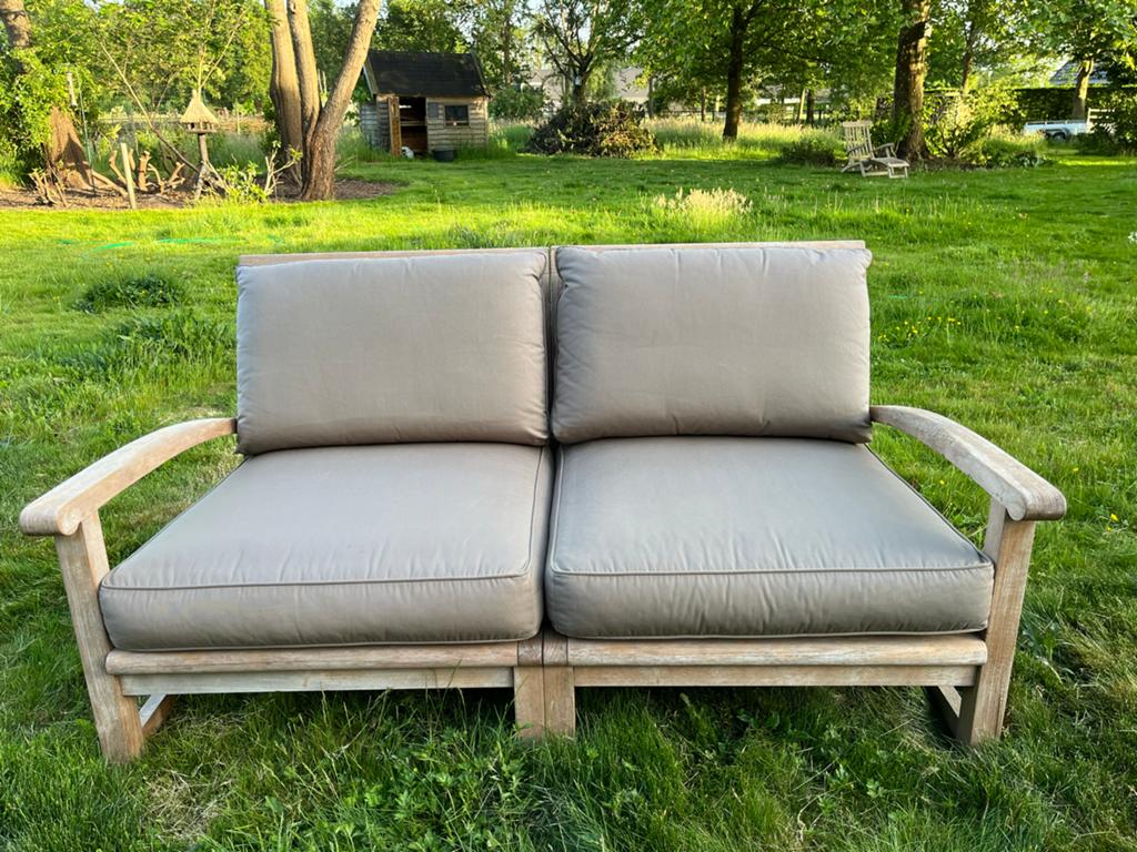 Luxe Teakhouten Loungeset - Versus by Tribu, Tuin en Terras, Tuinsets en Loungesets, Ophalen, 5 zitplaatsen, Gebruikt, Teakhout
