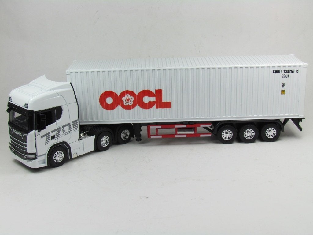 Scania S770 met 40ft container made in China, 1 op 50, Hobby en Vrije tijd, Modelauto's | 1:50, Ophalen of Verzenden, Nieuw, Bus of Vrachtwagen