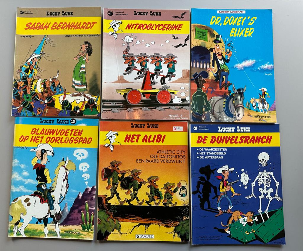 Lucky Luke stripboeken - 28 stuks, Boeken, Stripboeken, Meerdere stripboeken, Ophalen, Gelezen