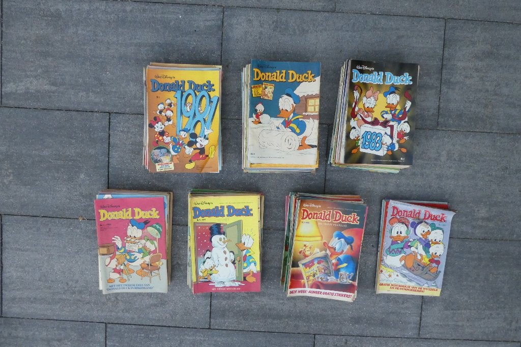 Donald Duck jaar 1981 t/m 1986, Disney Donald Duck, Meerdere stripboeken, Ophalen, Gelezen