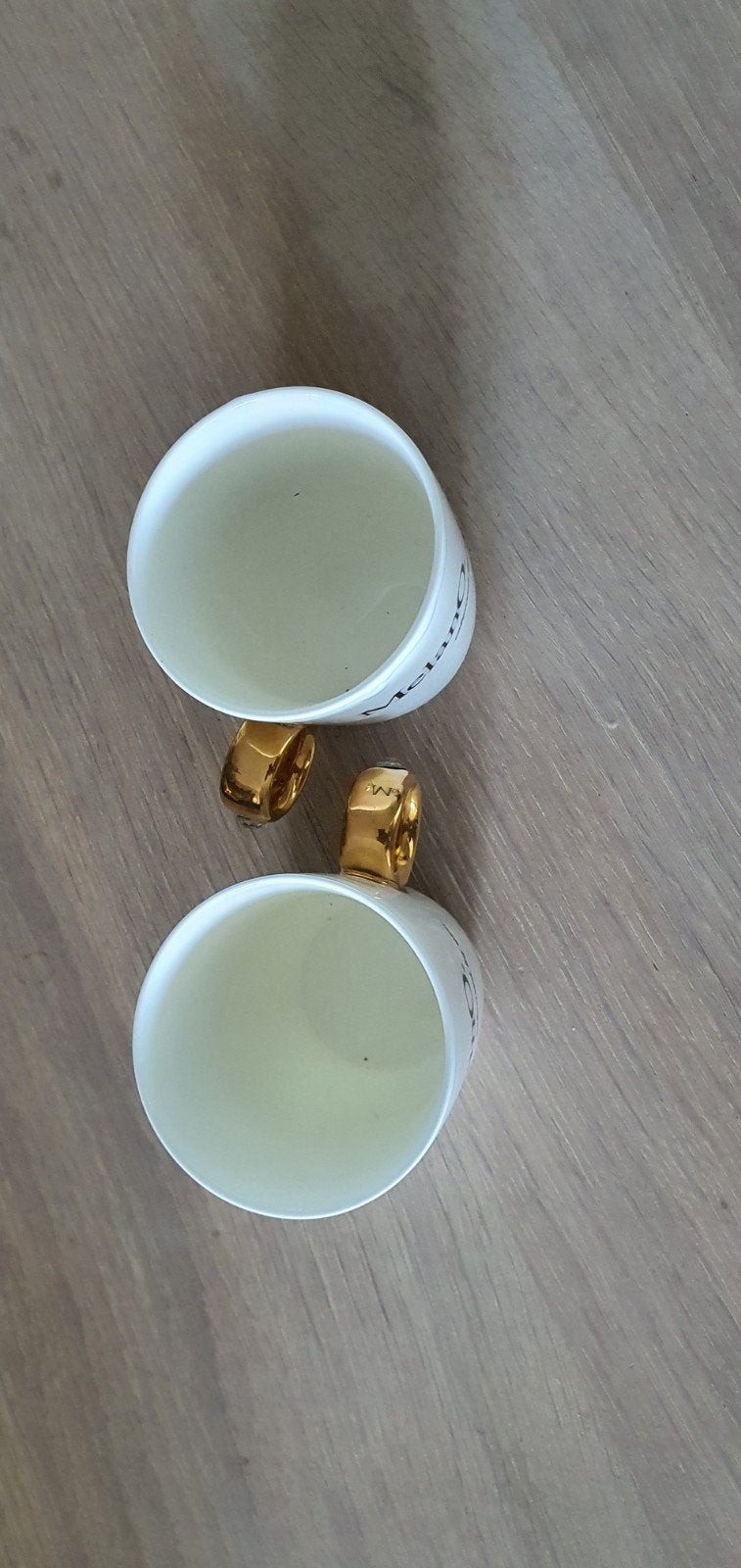 Melano mokken met ring als oor - set van 2, Ophalen, Overige merken, Keramiek, Mok