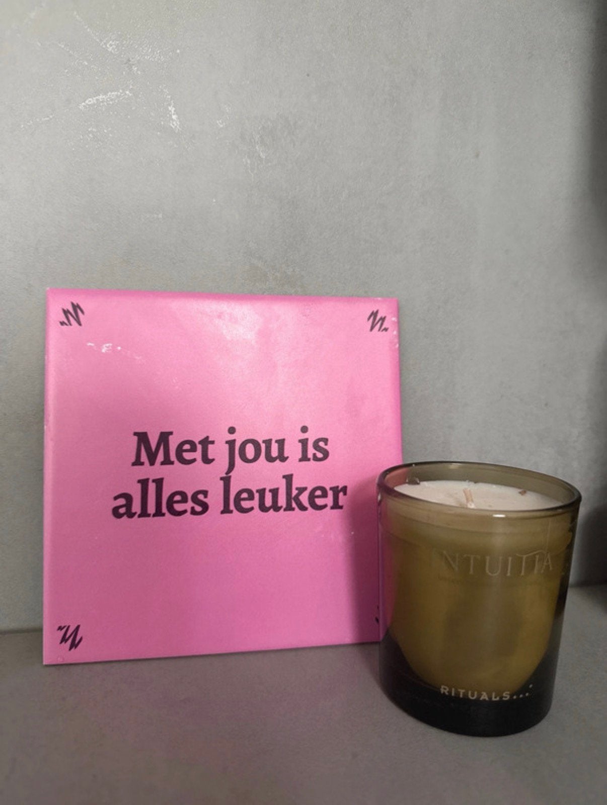 Tegeltje : met jou is alles leuker, Ophalen of Verzenden