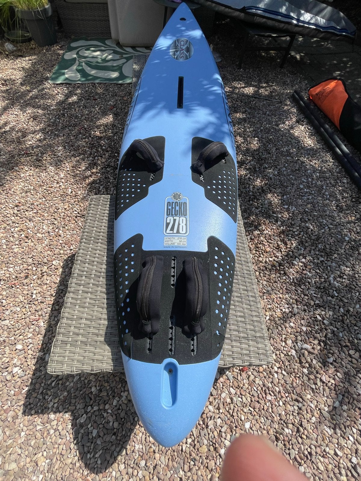 Fanatic Gecko 278 Windsurfplank -, Watersport en Boten, Ophalen, Met voetbanden, 250 tot 300 cm, Fanatic