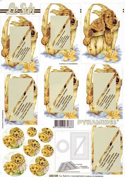 d37 knipvel le suh pyramide 630.109 honden, Ophalen of Verzenden, Nieuw, Dieren, Knipvel