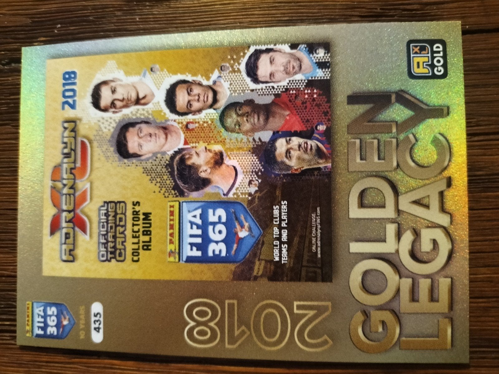 FIFA 365 Adrenalyn XL 2018 Golden Legacy + 2025 Code, Ophalen of Verzenden, Zo goed als nieuw, Overige sporten, Spelerskaart