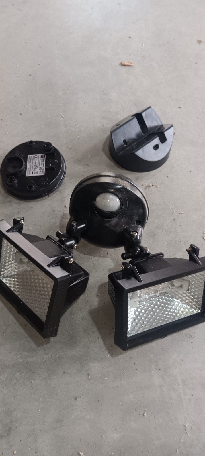 Dubbele halogeen floodlight, Ophalen, Overige typen, 50 tot 250 watt, Bewegingssensor
