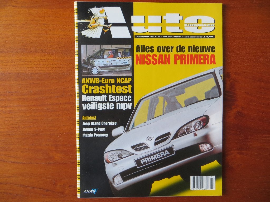 Autokampioen 14 1999 Nissan Primera, Espace, Jeep Cherokee, Ophalen of Verzenden, Nieuw, Nissan