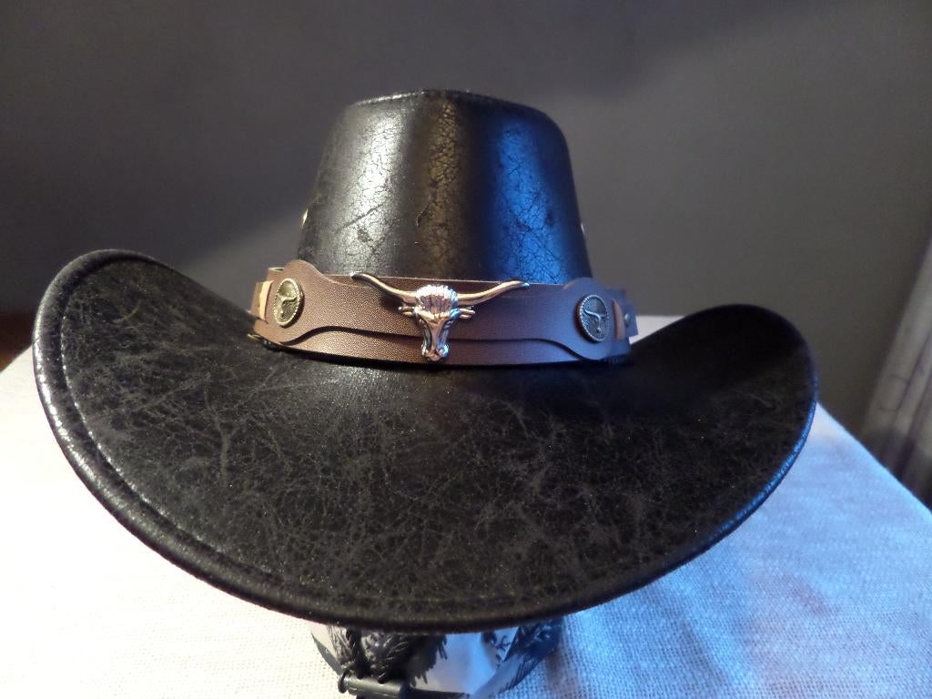Cowboy hoed zwart – western style – festival / country 🤠, Ophalen of Verzenden, Nieuw, 58 cm (L, 7¼ inch) of meer, Hoed