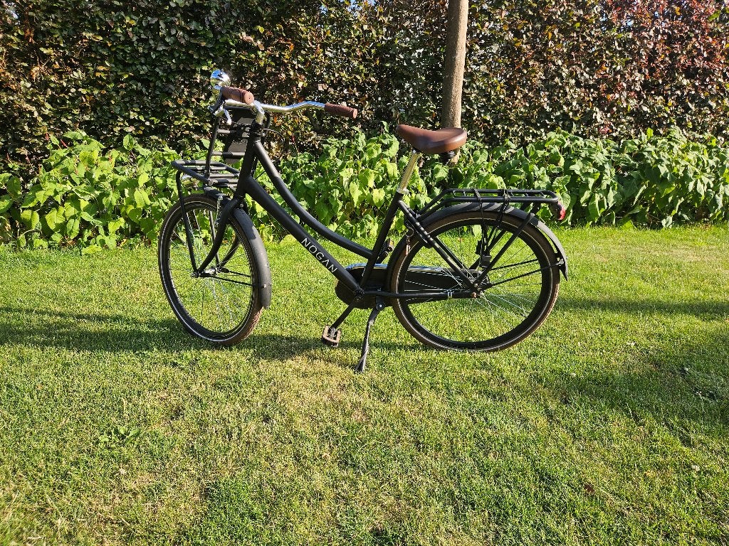 Nogan Cargo transportfiets 26 inch meisjesfiets mat zwart, Fietsen en Brommers, Fietsen | Meisjes, Terugtraprem, Nogan, Ophalen