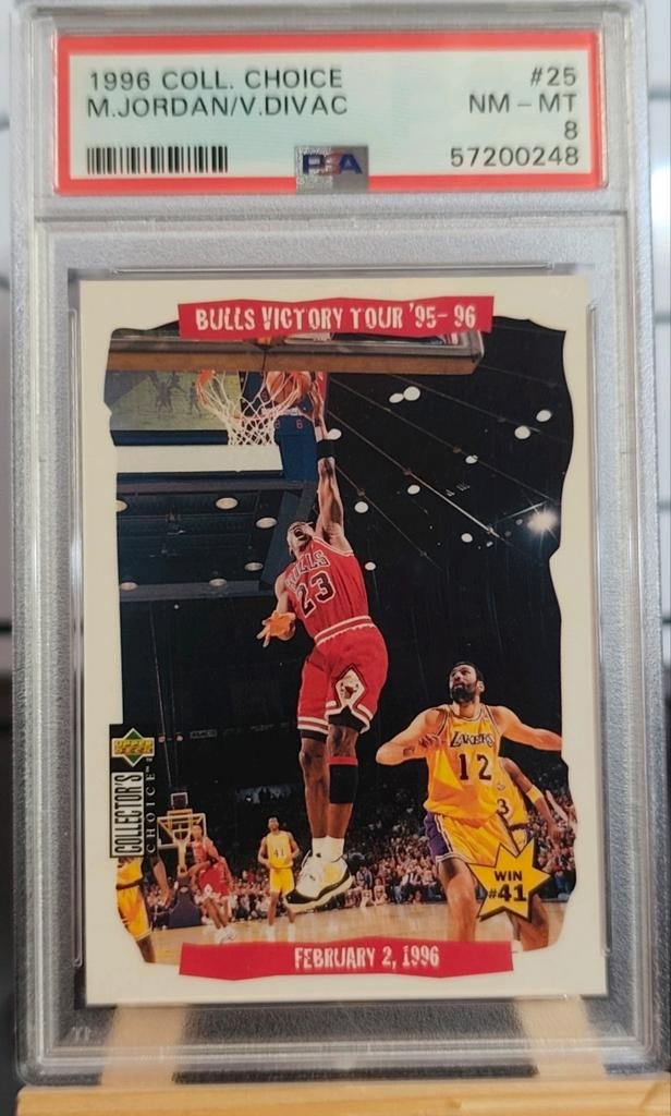 1994 Upper Deck Collector's Choice Michael Jordan kaart PSA8, Ophalen of Verzenden, Buitenlandse clubs, Spelerskaart