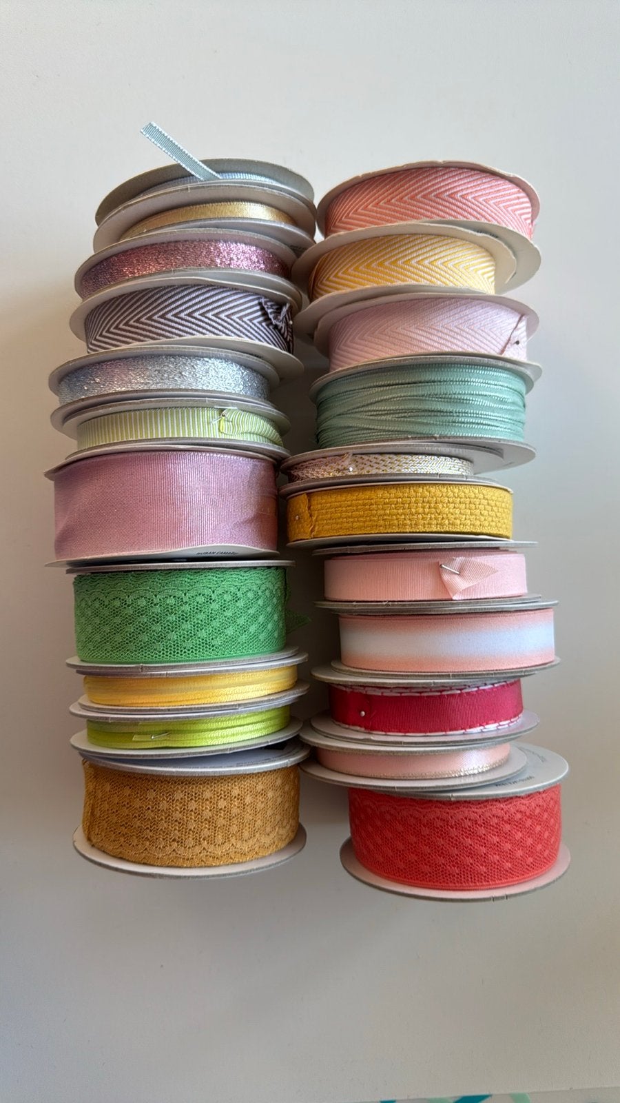 Grote collectie linten, Stampin’ Up!, Hobby en Vrije tijd, Textiel, Meerkleurig, Ophalen of Verzenden, Zo goed als nieuw