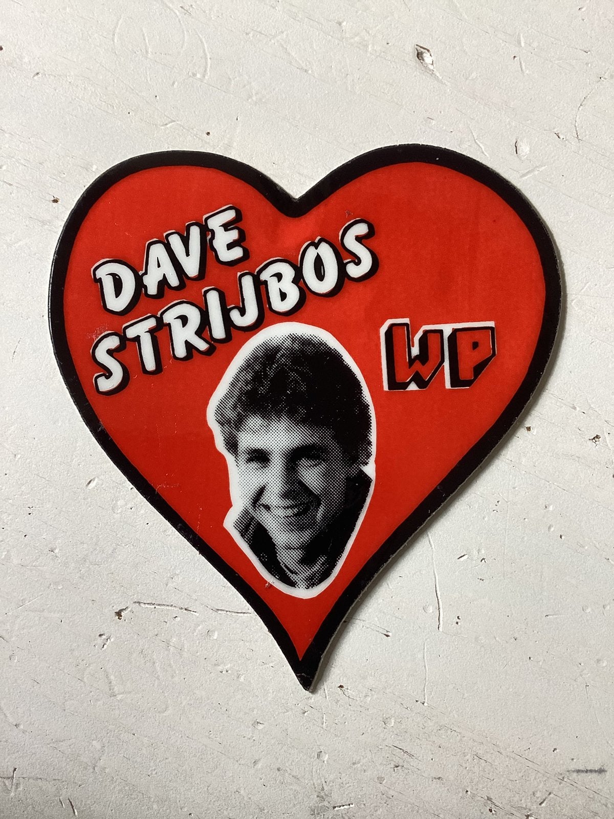 Sticker Dave Strijbos (motorcrosser), Verzenden, Zo goed als nieuw, Sport