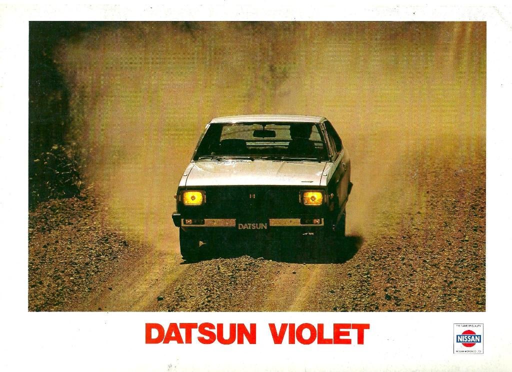 Folder Datsun Violet 1980, Ophalen of Verzenden, Gelezen, Overige merken