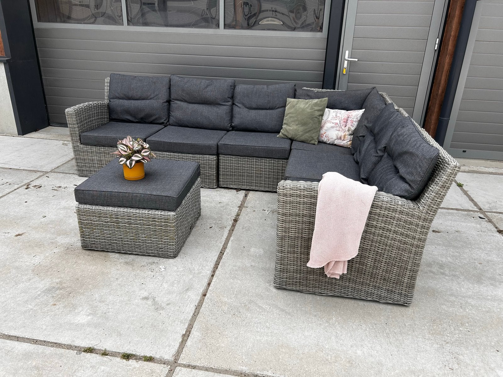 FORZA Loungeset - Perfecte staat, uitwasbare kussens, Tuin en Terras, Tuinsets en Loungesets, Ophalen, Meer dan 8 zitplaatsen