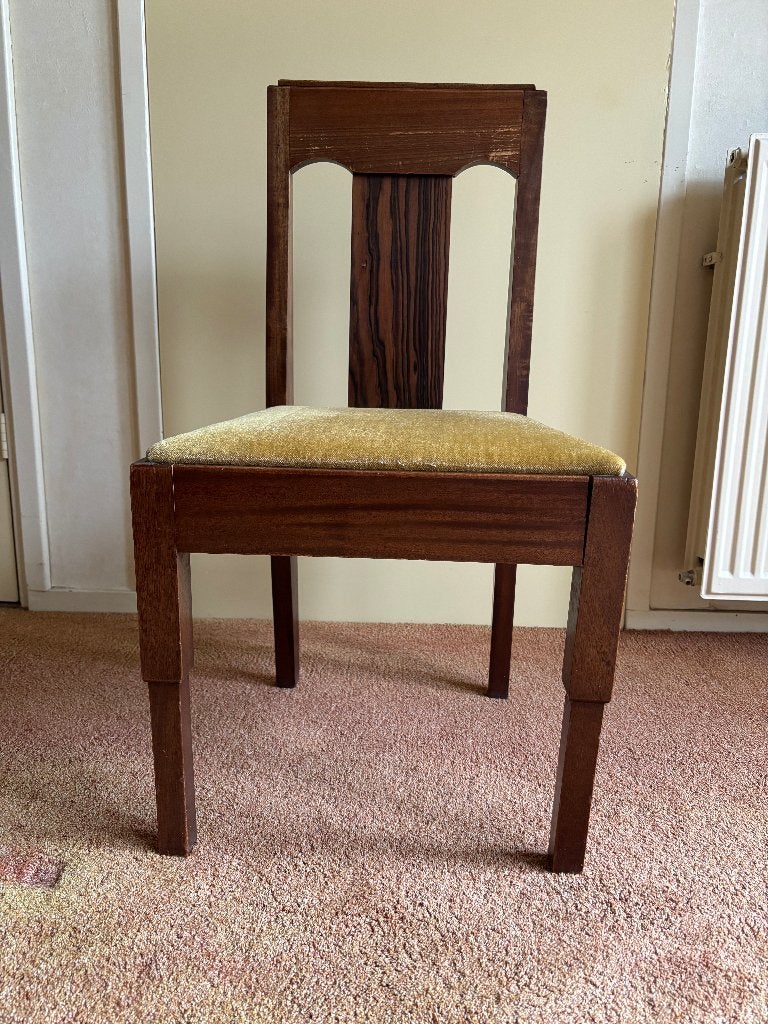 Vintage Amsterdamse School Stoel - Uniek Design, Ophalen
