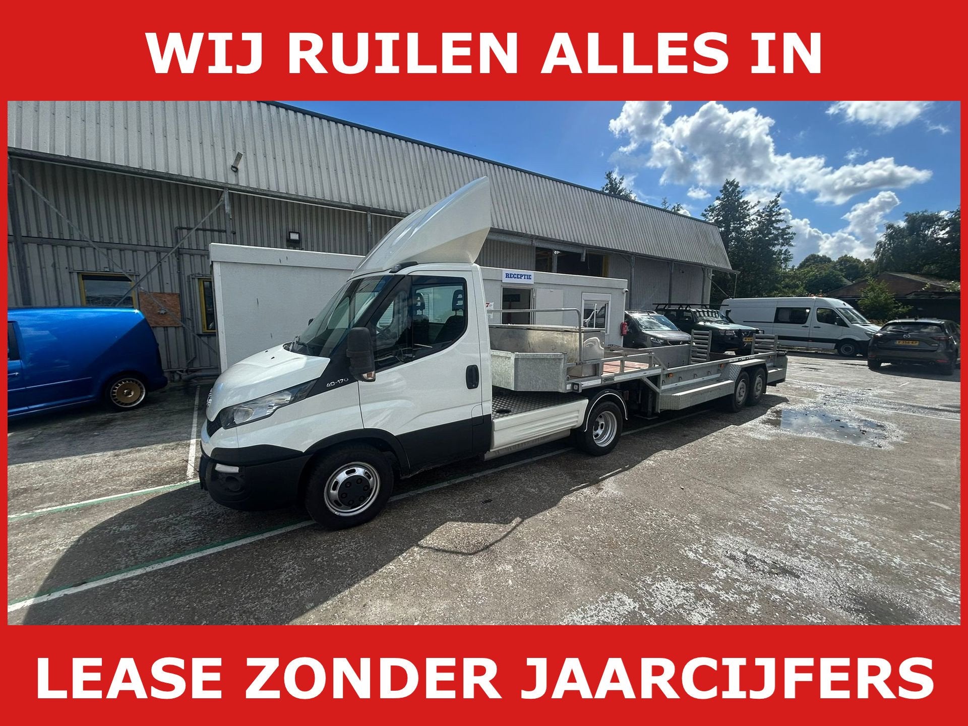 Iveco Daily 40C17 3.0 300 complete combi trailer bouwjaar !, Euro 5, Achterwielaandrijving, Gebruikt, 4 cilinders