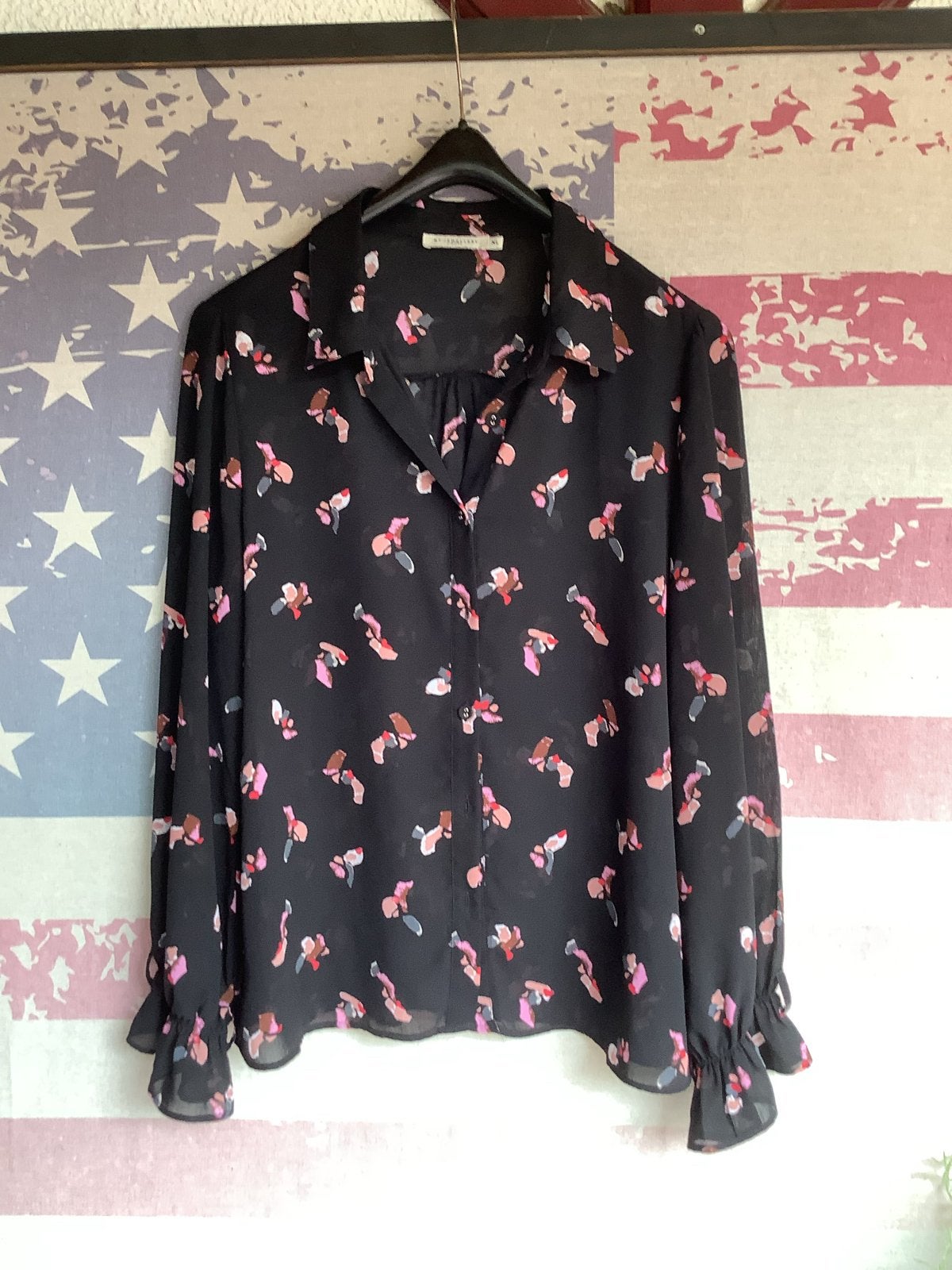 My Jewellery blouse met print - Maat XL, Ophalen of Verzenden, Gedragen, Maat 46/48 (XL) of groter, Zwart