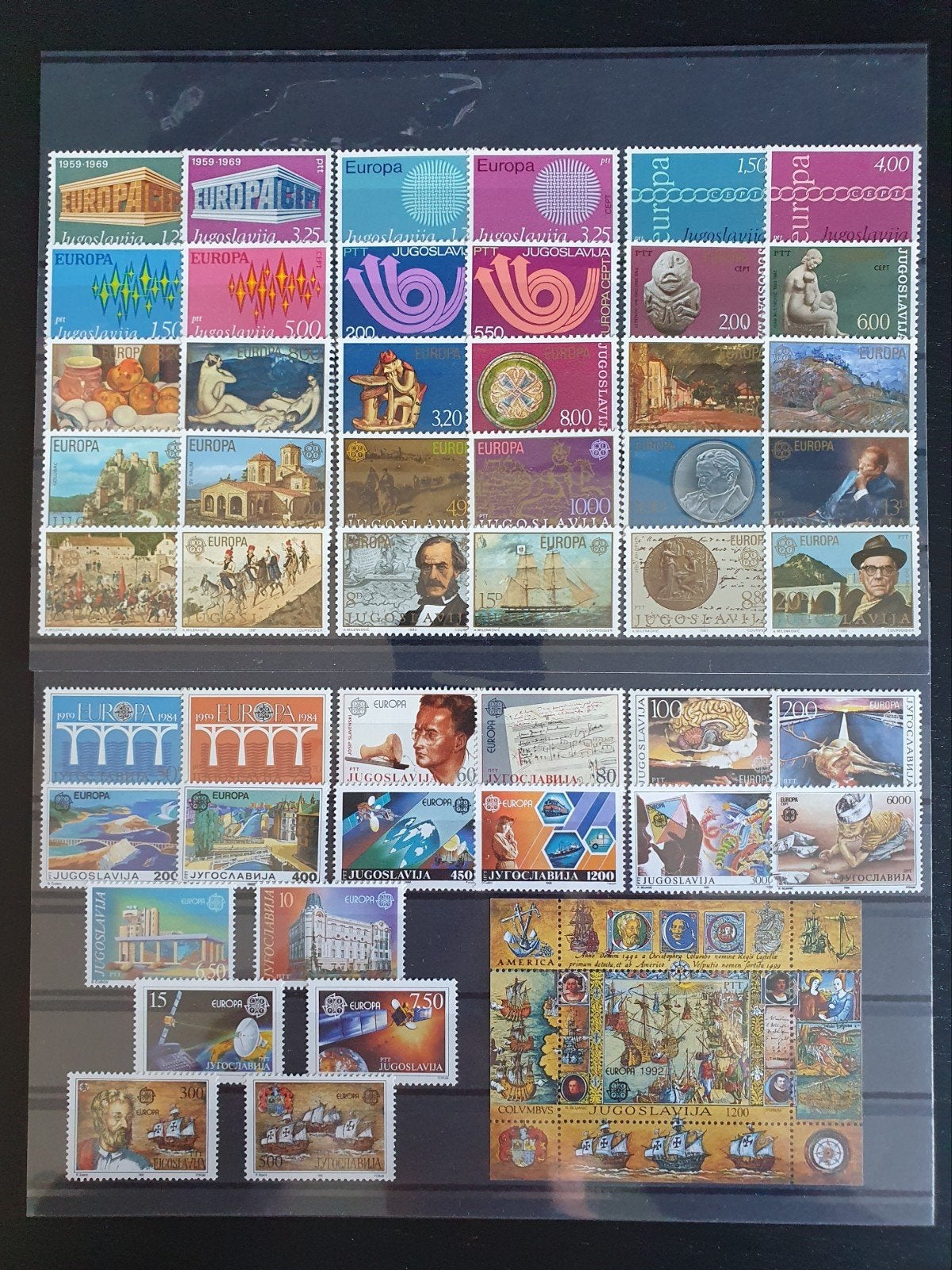 Joegoslavie 1969-1992 Europa CEPT postfris, Verzenden, Joegoslavië, Postfris