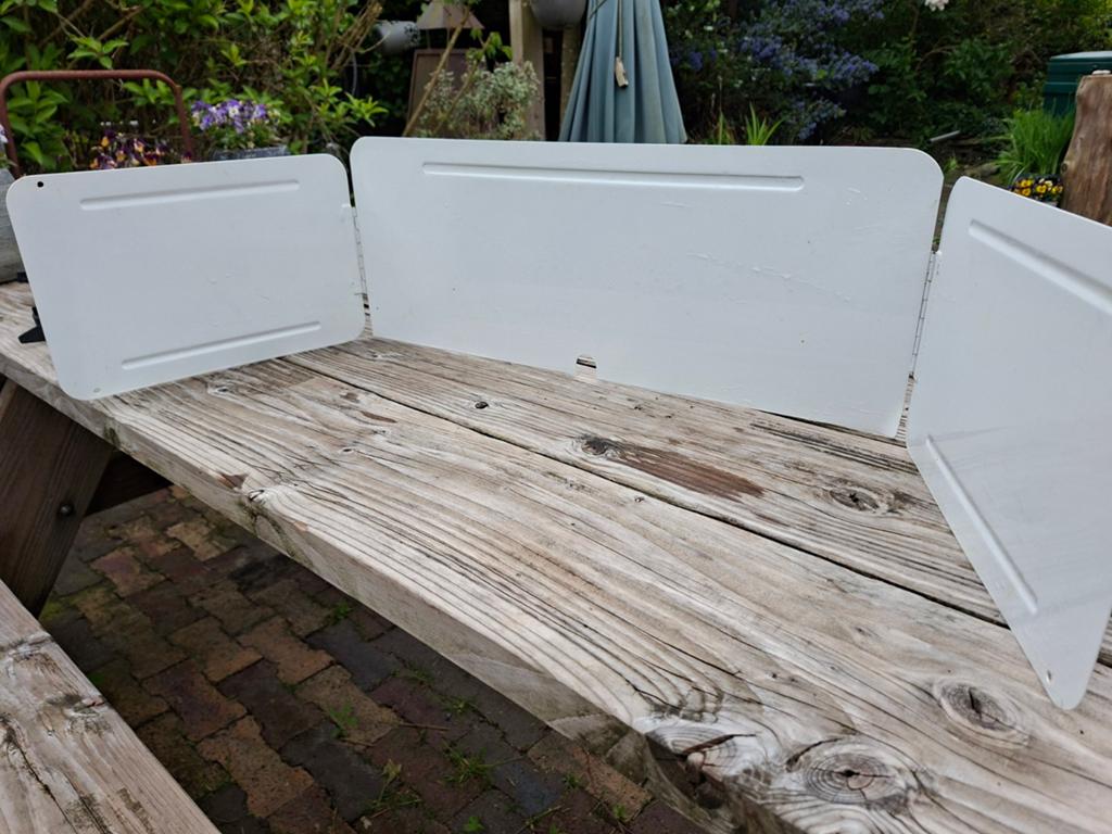 Windscherm 61x23cm voor koken of kamperen, Ophalen of Verzenden, Gebruikt