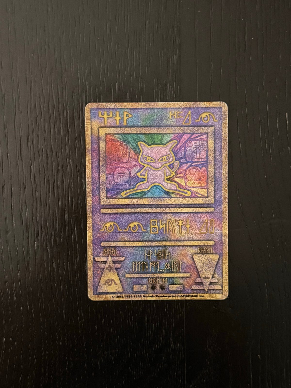 Ancient Mew Pokémon Kaart (1999) - Nintendo Error Near Mint, Ophalen of Verzenden, Zo goed als nieuw, Losse kaart, Foil