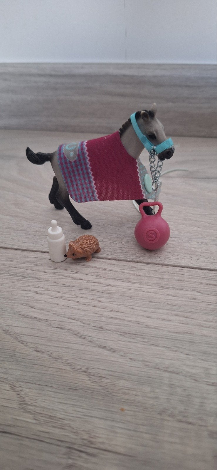 Schleich Veulenverzorging Set, Ophalen of Verzenden, Zo goed als nieuw, Jongen of Meisje