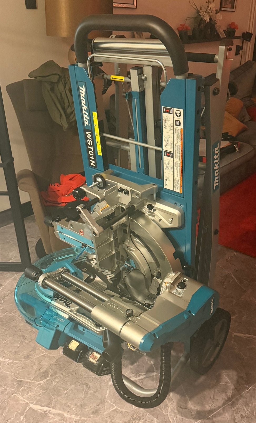 NIEUW Makita DLS211 afkort verstekzaag + WST01 tafel, 70 mm of meer, Nieuw, Ophalen of Verzenden, Afkortzaag
