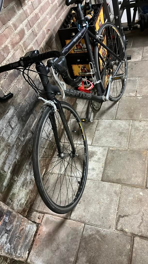 Santos racefiets, zwart, goede staat, Overige merken, 28 inch, Gebruikt, Aluminium